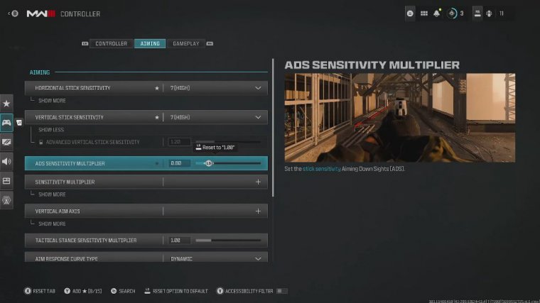 best mw3 controller settings