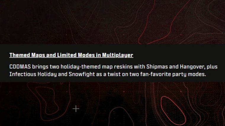 cod mw3 holiday event