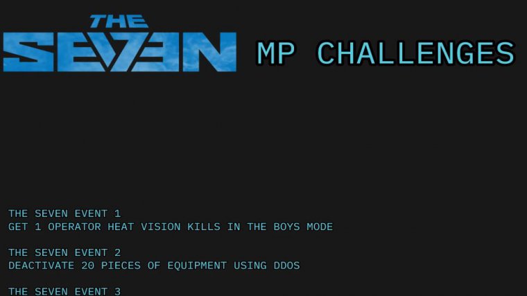 cod the seven challenges