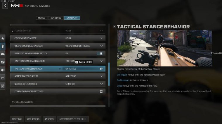 how to enter tactical stance
