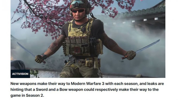 modern warfare 3 season 2 weapons