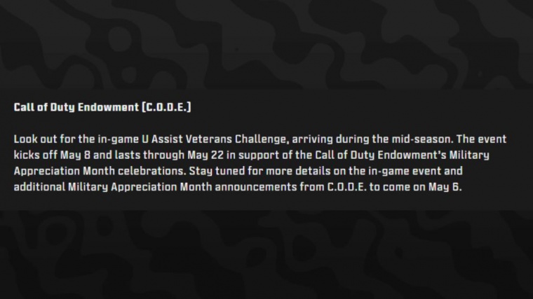 cod update