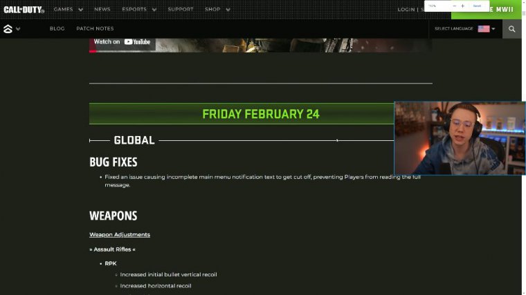 New global fixes in warzone 2 & mw2