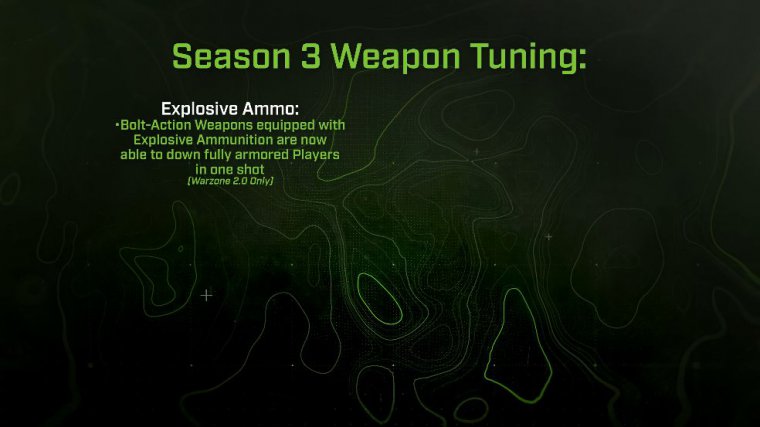 What weapons were adjusted in the season 3 update?