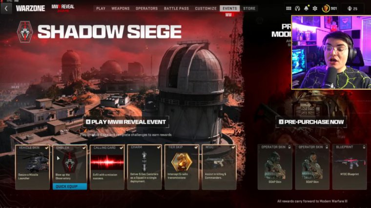 Second shadow siege challange (mw3 event guide)