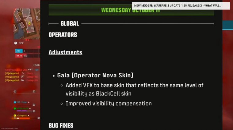 Gaia operator nerfed + bug fixes!