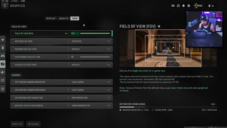 View settings (pc & console)