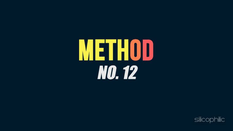 Method 12