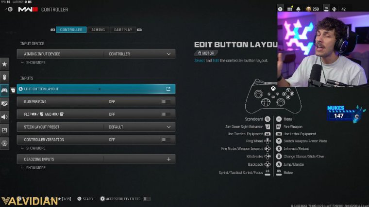 Best controller settings