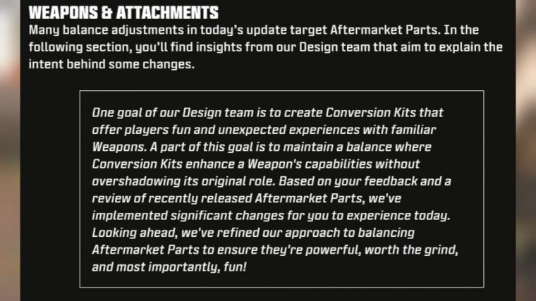 New after market parts huge update patch notes