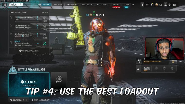 Use the best loadout