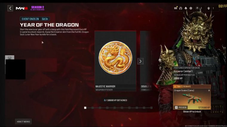 Year of the dragon event rewards early showcase