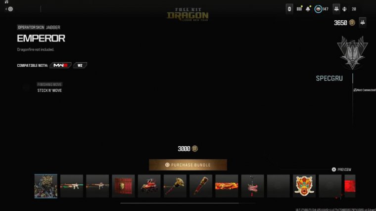 Mw3 full kit dragon: lunar new year bundle overview