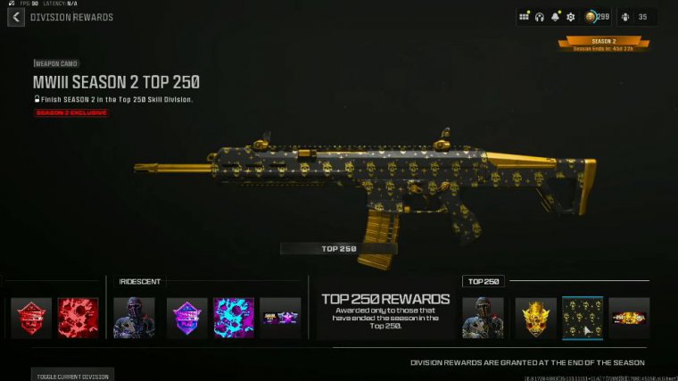 Exclusive & rare mw3 ranked camos