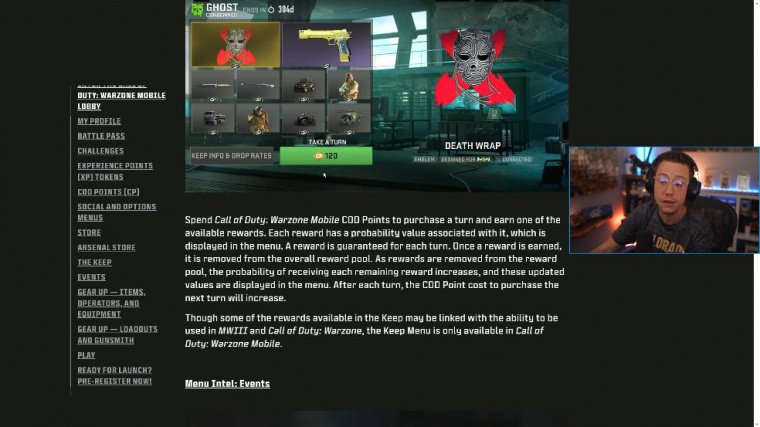 Specific warzone rewards revealed through warzone mobile