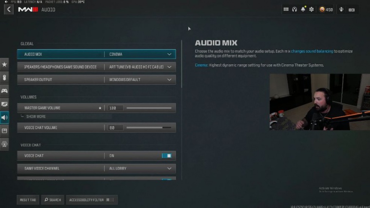 Best season 3 audio settings