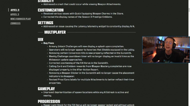 New modern warfare 3 multiplayer update patch notes