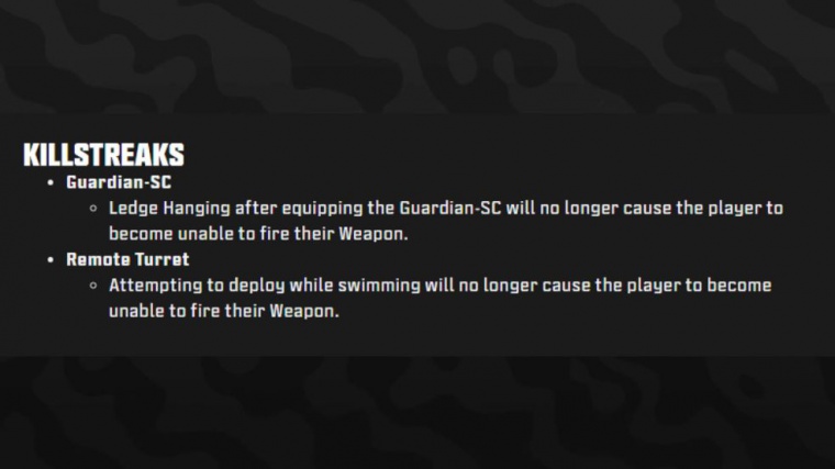 Warzone update patch notes